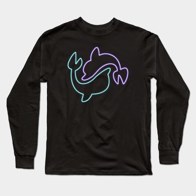 Neon Cutie Mark - Sea Swirl Long Sleeve T-Shirt by Brony Designs